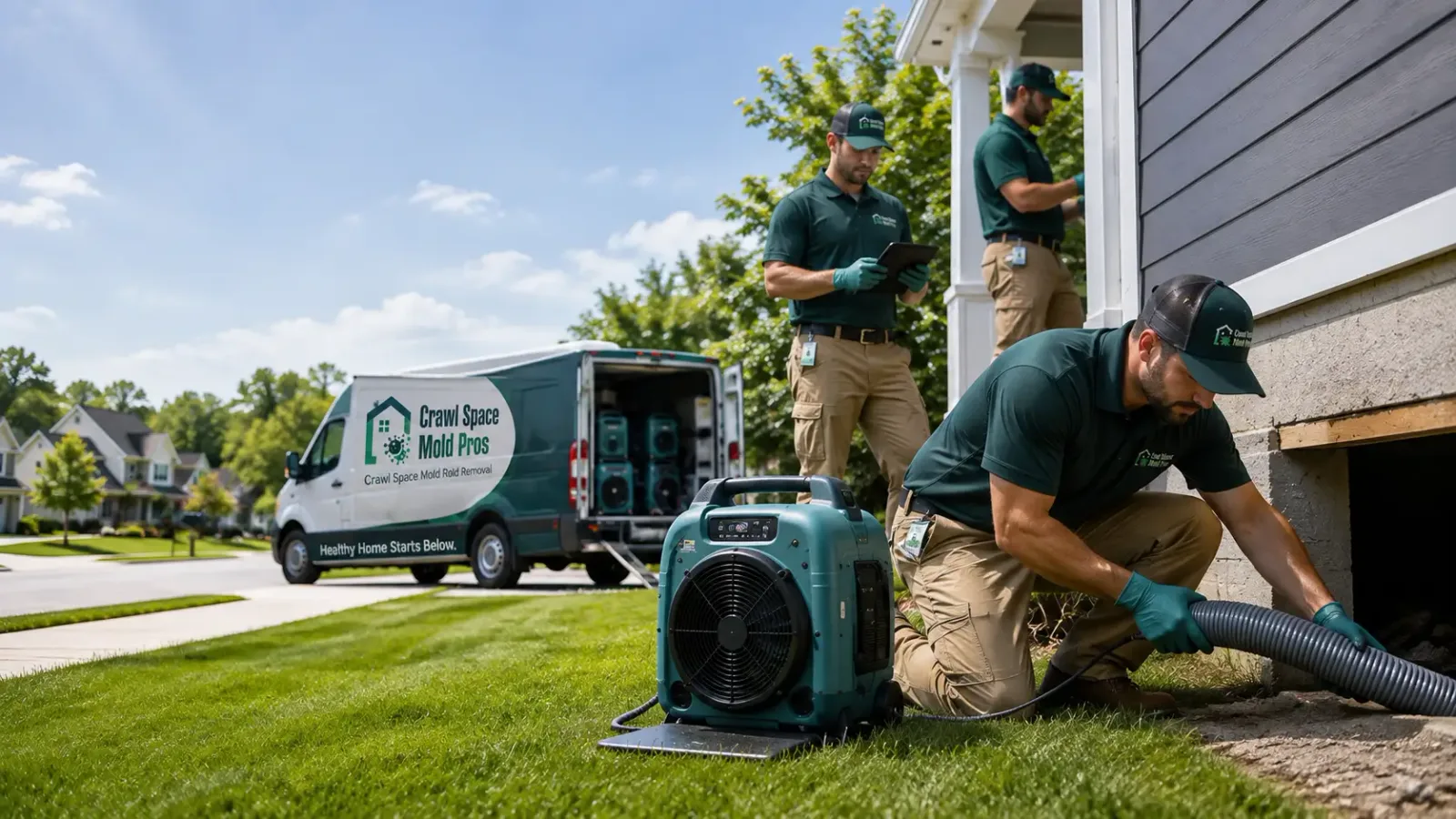 Crawl Space Mold Removal in Luther, MI